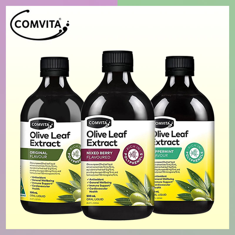 3 bottles of comvita olive leaf extract